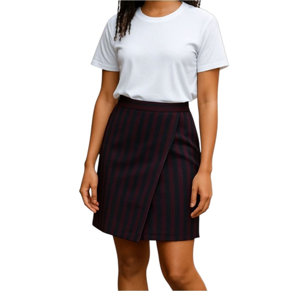 J. Crew Striped Pencil Skirt